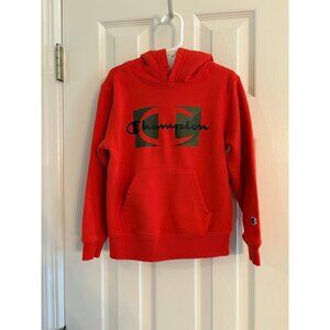 Boys Champion Orange Sweater Hooded Size 6
